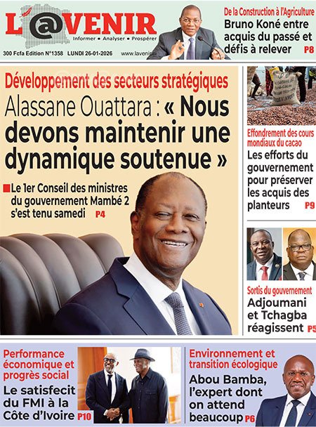 Titrologie de L'Avenir N°1358 du lundi 26 janvier 2026